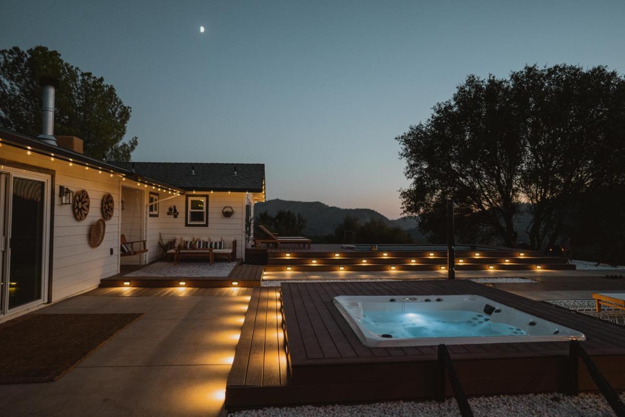 Boho Chic Oasis By Casa Oso With Pool, Spa And Views Ahwahnee Exterior foto